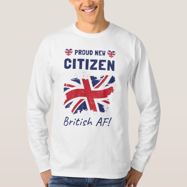 Camiseta Orgulhosa Nova Cidadã Britânica, Cerimônia de Cida (Frente)