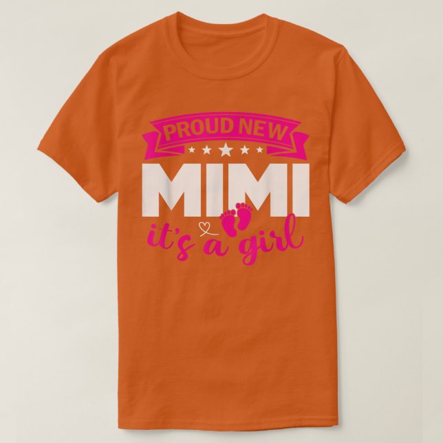 Camiseta Orgulhosa Nova Mimi É uma Menina Sexo Homens Revel (Frente do Design)