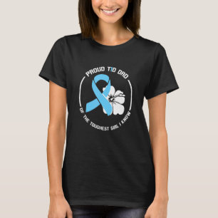 Camiseta Orgulhosa Pai T1d Da Menina Mais Dura Que Conheço 