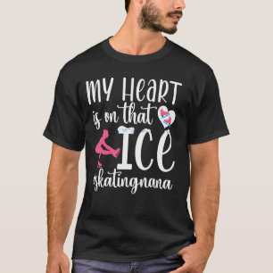 Camiseta Orgulhosa Patinadora Nana De Uma Patinadora Nana