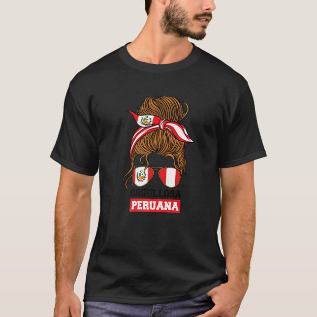 Camiseta Orgulhosa Peruana Peruviana Peru (Frente)
