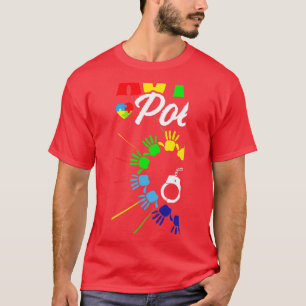 Camiseta Orgulhosa Polícia Autista Homens de Consciência Ac