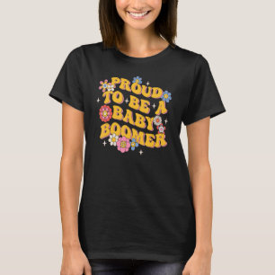 Camiseta Orgulhosa por ser uma Hippie Baby Boomer Retro Gro