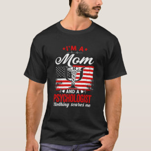 Camiseta Orgulhosa Psicóloga Mãe Feliz América do Dia de as