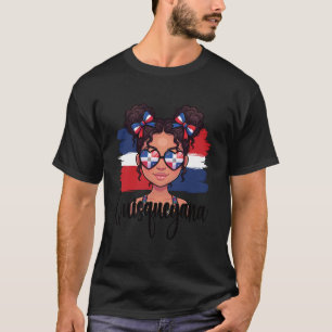 Camiseta Orgulhosa Quisqueyana Bandeira da República Domini