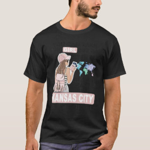 Camiseta Orgulhosa Rapariga de Kansas City Rapariga fixe d