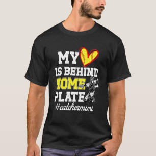 Camiseta Orgulhosa Receptora de Softbol Mimi de Uma Recepto
