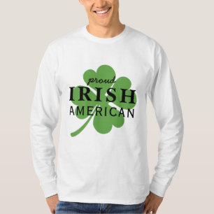 Camiseta Orgulhosa Rua Irlandesa Americana. Dia de Patrick