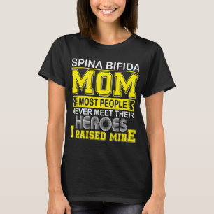 Camiseta Orgulhosa Spina Bifida Mãe Eu Criei Mina