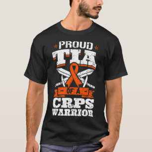 Camiseta Orgulhosa Tia De Um Guerreiro CRPS RSD Friso De Co