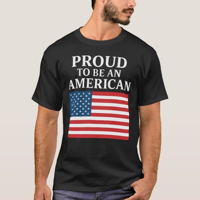 Camiseta Orgulhosamente Americano (Frente)