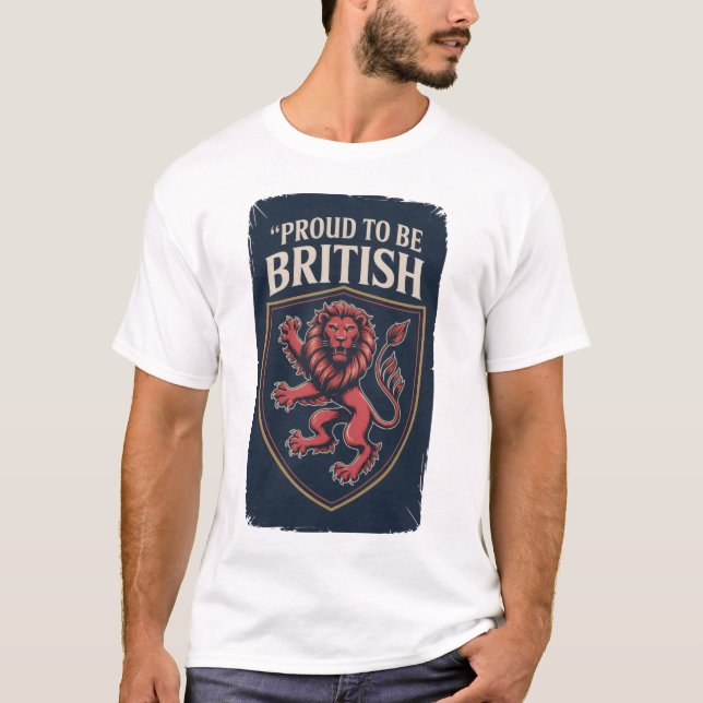 Camiseta Orgulhosamente Britânico (Frente)