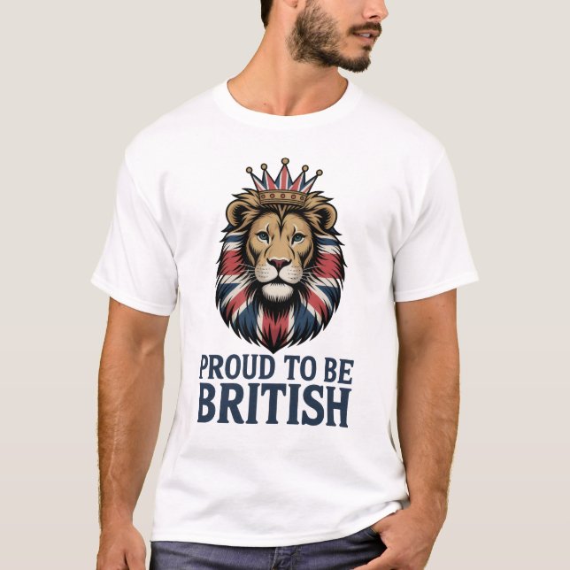 Camiseta Orgulhosamente Britânico (Frente)