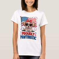 Orgulhosamente Patriótico de Patinhas Cachorro Pup
