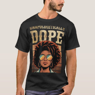 Camiseta Orgulhosamente Preto Afro Angustiado Sem Desculpas