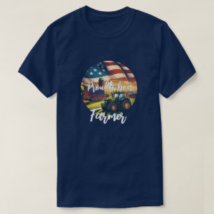 Camiseta Orgulhoso Agricultor Americano