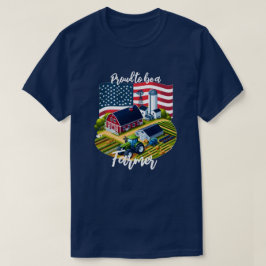 Camiseta Orgulhoso Agricultor Americano