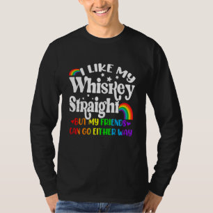 Camiseta Orgulhoso Aliado Como Meus Amigos Do Hetero Whiske