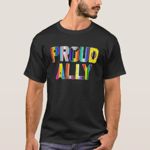 Camiseta Orgulhoso Aliado Lgbt Lgbtq História Negra Gay Lés