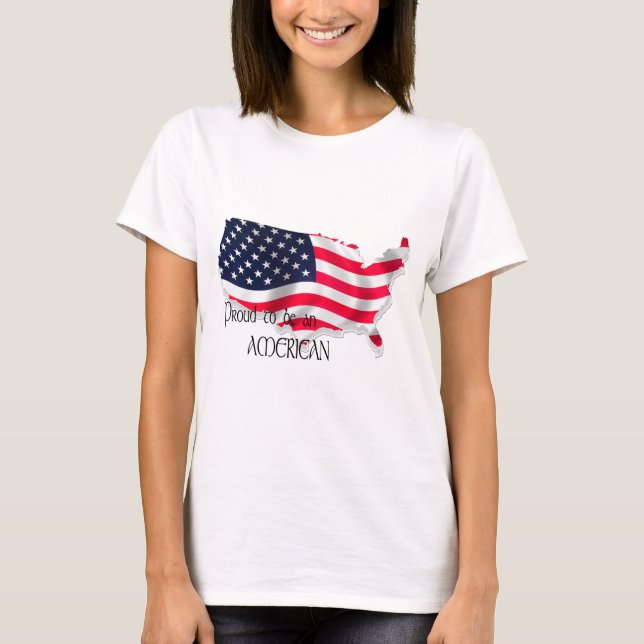 Camiseta Orgulhoso Americano (Frente)