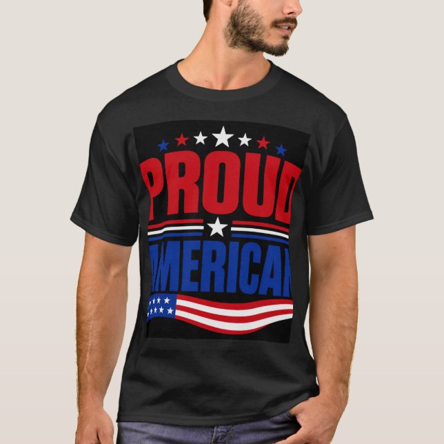 Camiseta Orgulhoso Americano (Frente)