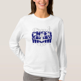 Camiseta Orgulhoso anime a mãe com cartas azuis