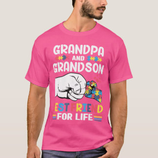 Camiseta Orgulhoso Apoiador Autismo Avô E Neto Autismo A
