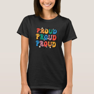 Camiseta Orgulhoso Arco-íris Retro Bandeira Lgbt Gay Lésbic