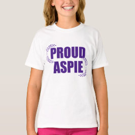 Camiseta Orgulhoso Aspira Bonito Roxo-Síndrome do Asperger