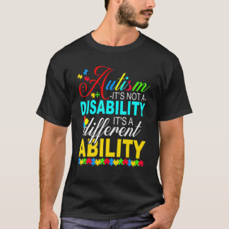 Camiseta Orgulhoso Autismo Não É Uma Deficiência É Uma Dife