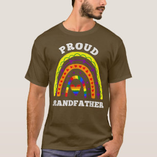 Camiseta Orgulhoso Avô LGBT Orgulho gay Boho Rainbow