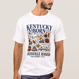 Camiseta Orgulhoso Bluegrass Nascido Em Kentucky E Criado E