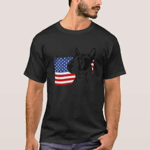 Camiseta Orgulhoso Bull Terrier Inglês Americano Bandeira d