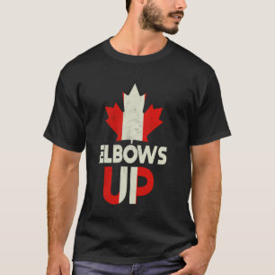 Camiseta Orgulhoso Canadense Canadá Forte Cotovelos Canadá