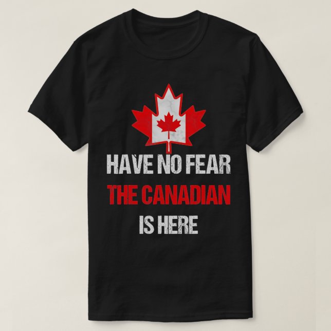 Camiseta Orgulhoso Canadense Feito No Canadá Mapeando Pavil (Frente do Design)