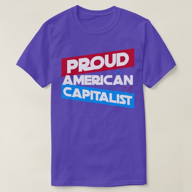 Camiseta Orgulhoso Capitalista Americano (Frente do Design)