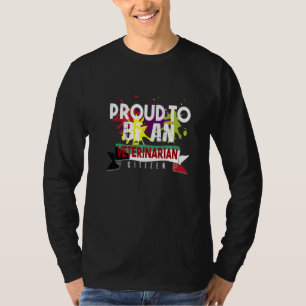 Camiseta Orgulhoso cidadão veterinário Profissão carreira t