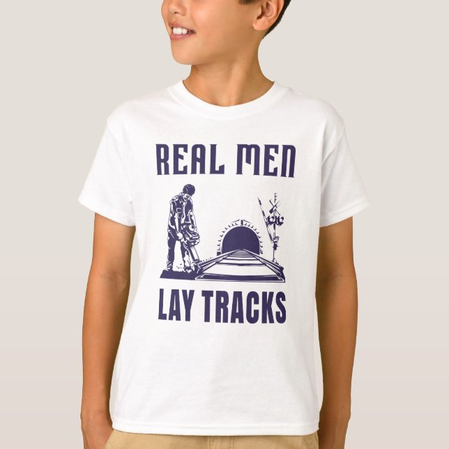 Camiseta Orgulhoso Construtor de Trilhos (Frente)