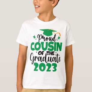 Camiseta Orgulhoso COUSIN de uma Classe Verde Diversão de F