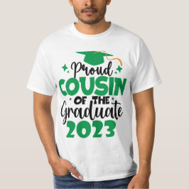 Camiseta Orgulhoso COUSIN de uma Classe Verde Diversão de F