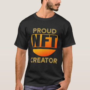 Camiseta Orgulhoso criador de NFT Bitcoin criptomoeda não f