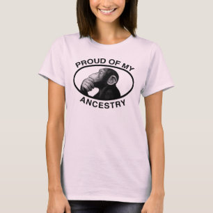 Camiseta Orgulhoso de meu chimpanzé da ascendência