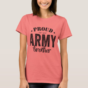 Camiseta Orgulhoso de meu irmão do EXÉRCITO