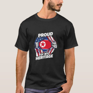 Camiseta Orgulhoso de Minha Herança - Patriota Norte-Corean