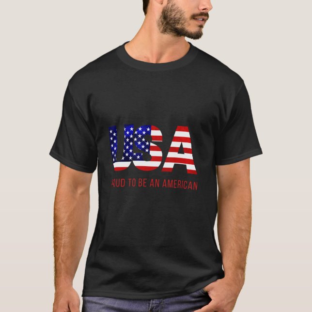 Camiseta Orgulhoso de ser americano (Frente)