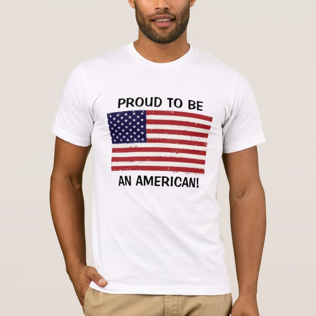 Camiseta Orgulhoso De Ser Americano! (Frente)