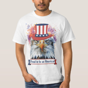 Camiseta "Orgulhoso de ser americano!" Masculino