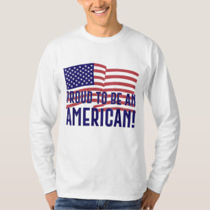 Camiseta Orgulhoso de ser americano para homens mulheres jo
