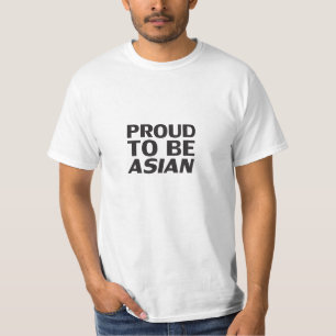 Camiseta Orgulhoso de ser asiático, branco preto