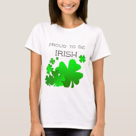 Camiseta Orgulhoso de ser irlandês, Dia de São Patrício com